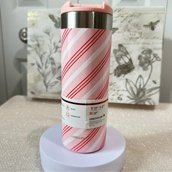 Stanley Strawberry Cream Twist 16oz AEROLIGHT Transit Bottle Target Exclusive - Picture 7 of 12